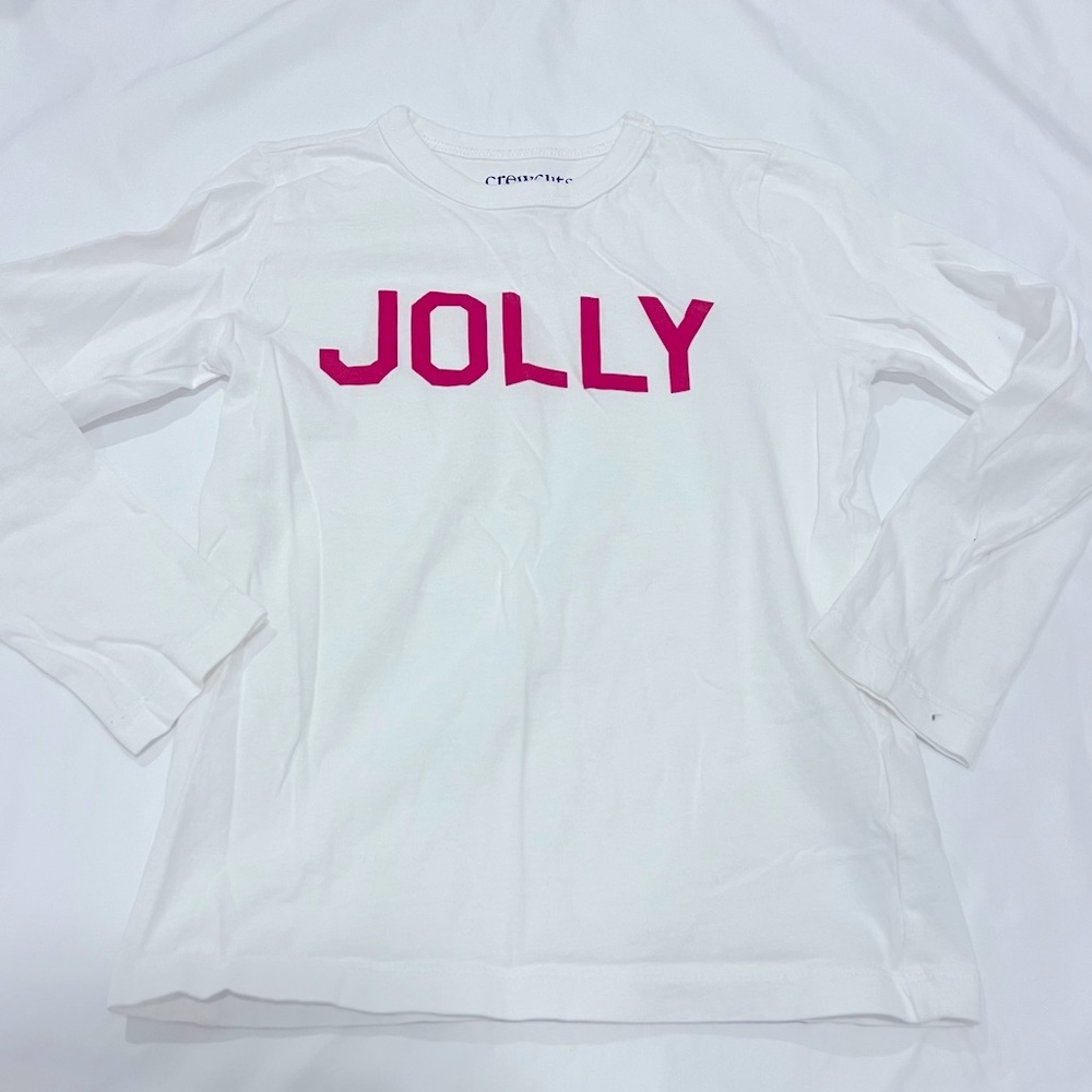 Kids Crewcuts Holiday Jolly Long Sleeve T-Shirt Size 4-5 Years